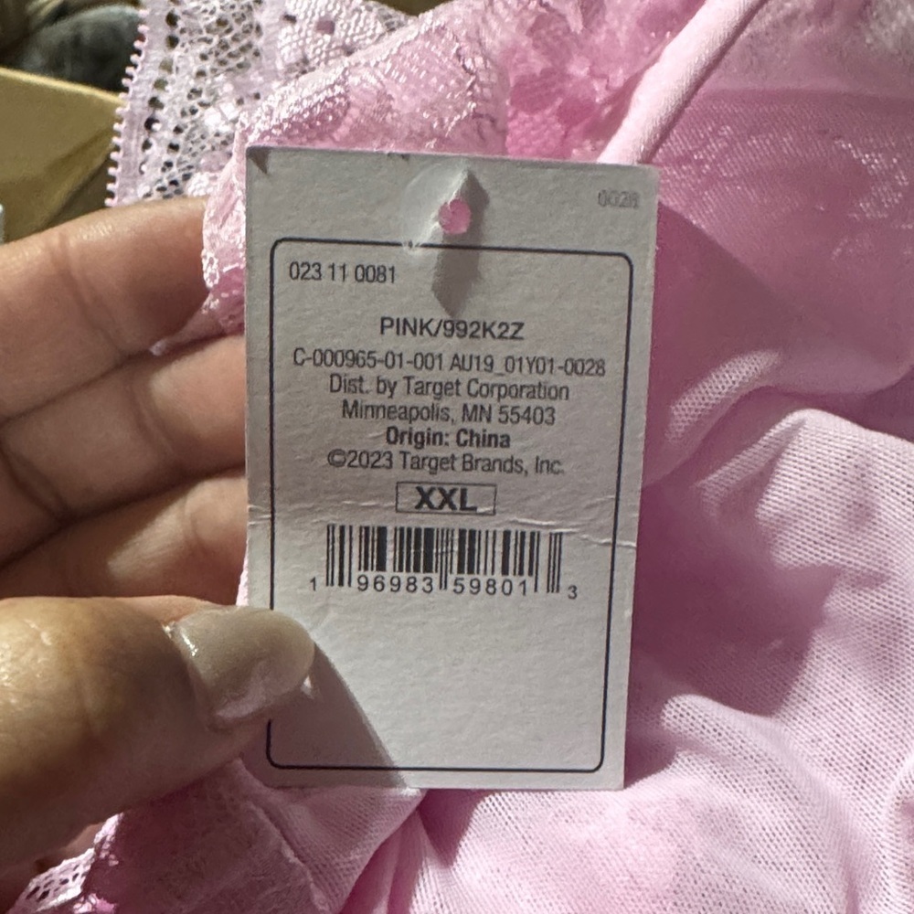 Size XXL Auden Lace Bralette in Pink - Picture 4 of 5